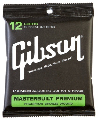 Струни для гітари Gibson SAG-MB12 Masterbuilt Phosphor Bronze .012-.053
