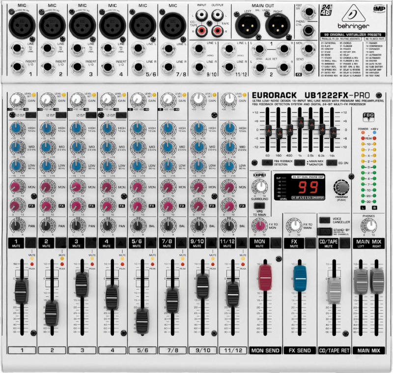 Микшерный пульт Behringer UB1222FX-PRO