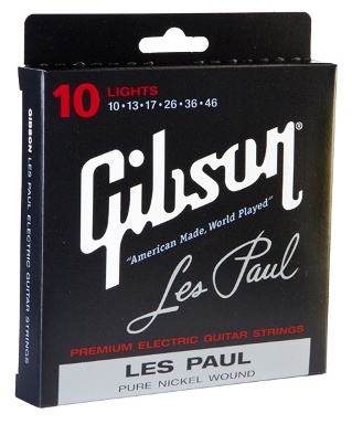 Струни для гітари Gibson Seg-LP10 Les Paul Pure Nickel Wound .010-.046