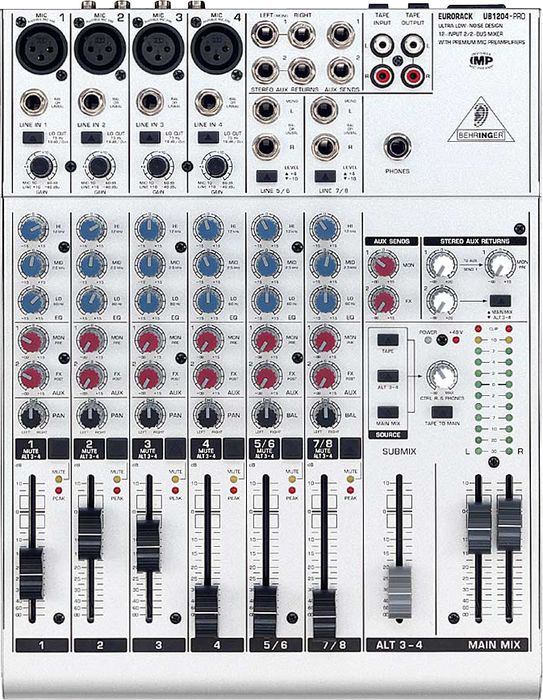 Микшерный пульт Behringer UB1204-PRO