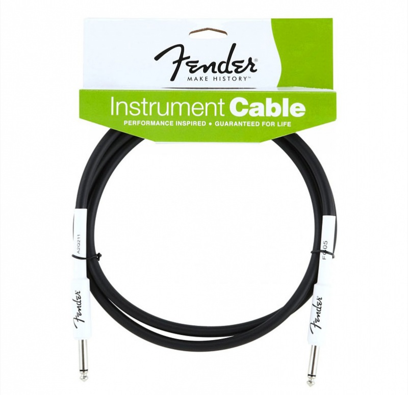 Инструментальный кабель FENDER PERFORMANCE INSTRUMENT CABLE 5&#039; BK