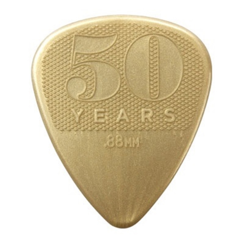 Медиатор DUNLOP 442P.88 50th ANNIVERSARY GOLD NYLON PLAYER&#039;S PACK 0.88