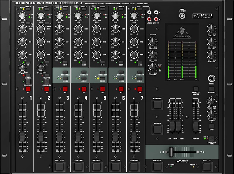 DJ мікшерний пульт Behringer DX2000USB