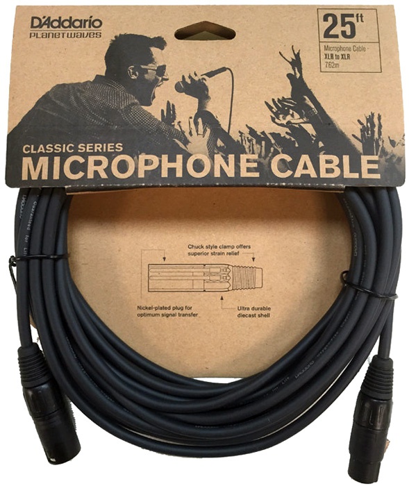 Мікрофонний кабель PLANET WAVES PW-CMIC-25