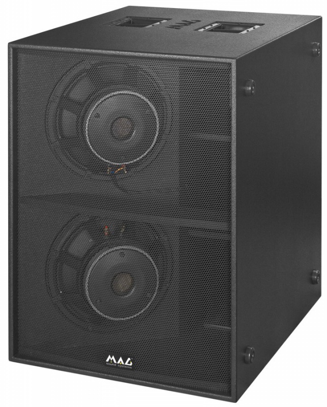 Сабвуфер MAG Sub200 (б/у) Cабвуфер рупорный 2000W AES, 4 Ом, 37-120Гц, 2x15", 145дБ MaxSPL, 96 кг