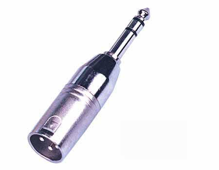 Переходник SOUNDKING SKCA310 Перехідник канон-папа - джек-стерео папа SoundKing CA310 хромир