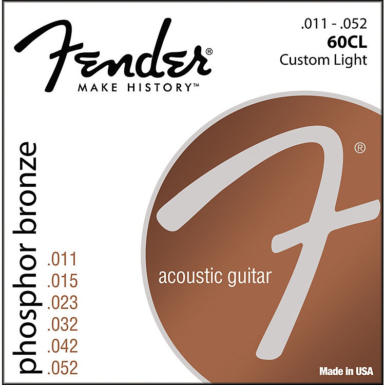 Струни для акустичної гітари FENDER 60CL