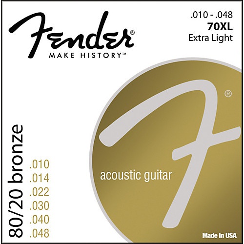 Струны для акустической гитары FENDER 70XL