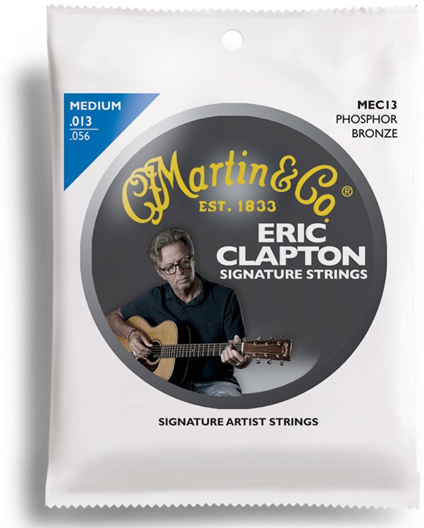 Струны для гитары Martin MEC13 Clapton's Choice Phosphor Bronze Medium (13-56)