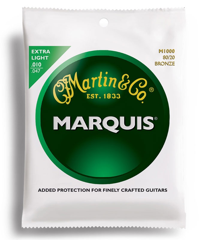 Струны для гитары Martin M1000 Marquis 80/20 Bronze Extra Light (10-47)