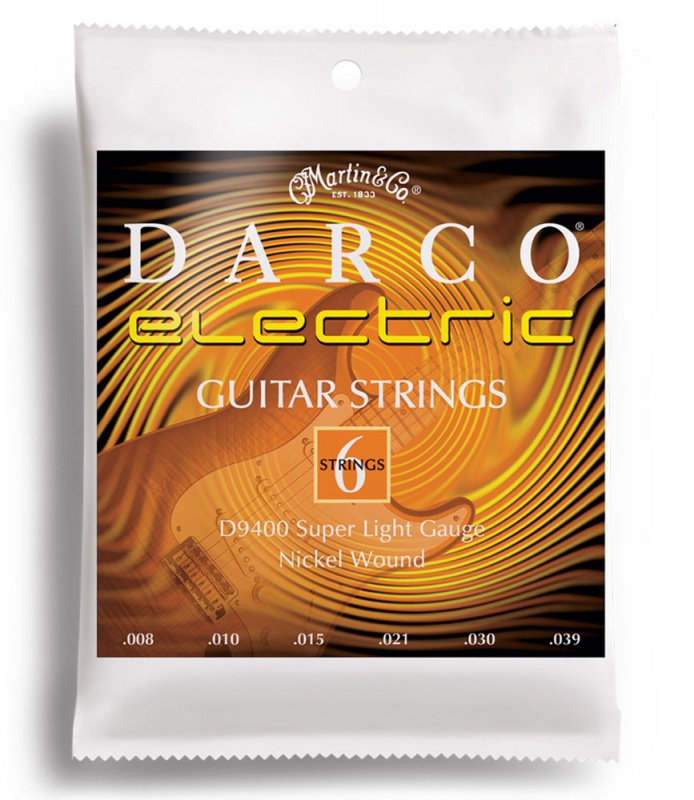 Струны для гитары Martin D9400 DARCO Electric Super Light (08-39)