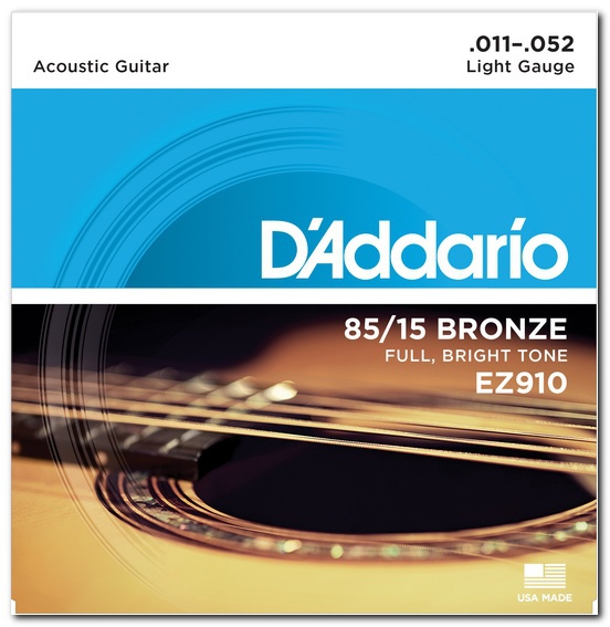 Струны для акустической гитары D&#039;Addario EZ910