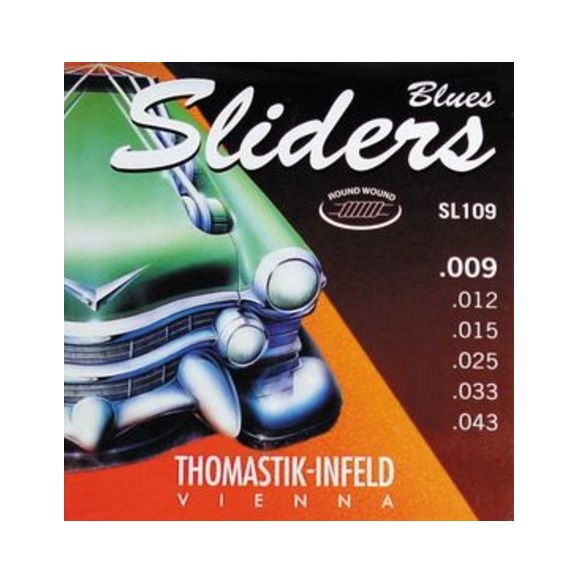 Струны для электрогитары Thomastik SL109T Sliders