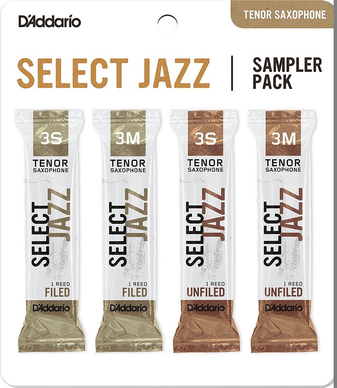 Набір тростин D&#039;Addario Select Jazz Reed Sampler Pack - Tenor Sax 3S/3M