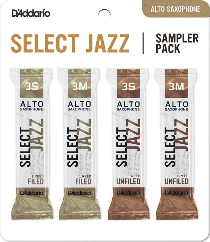 Тростина D&#039;Addario Select Jazz Reed Sampler Pack - Alto Sax 3S/3M