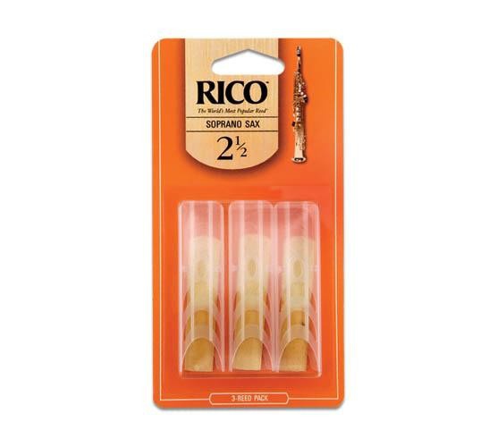 Трость для сопрано саксофона RICO Rico - Soprano Sax #2.5 - 3-Pack