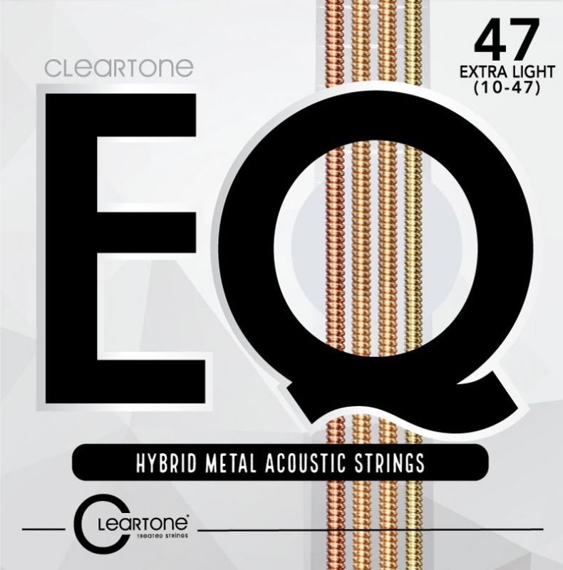 Струни для гітари Cleartone 7810 EQ Hybrid Metal Acoustic Ultra Light 10-47