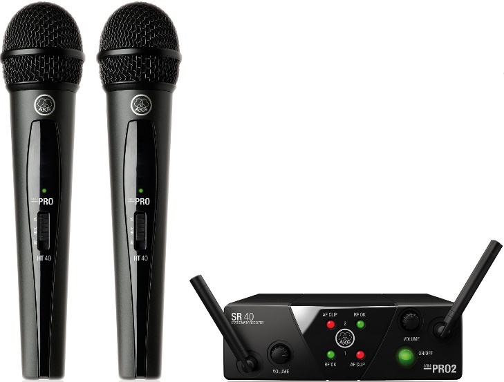 Радіомікрофон AKG WMS40 Mini2 Vocal Set BD ISM2/3 EU/US/UK вокальная радиосистема с приёмником