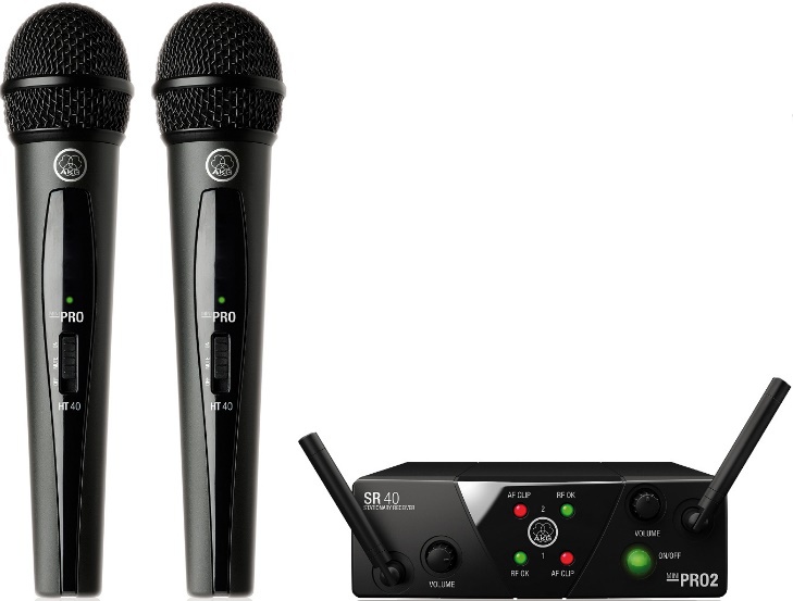 Радиомикрофон AKG WMS40MINI2 VOC-SET BD ISM2/3