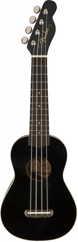 Акустическая гитара Fender Ukulele Venice Soprano Black Укулеле