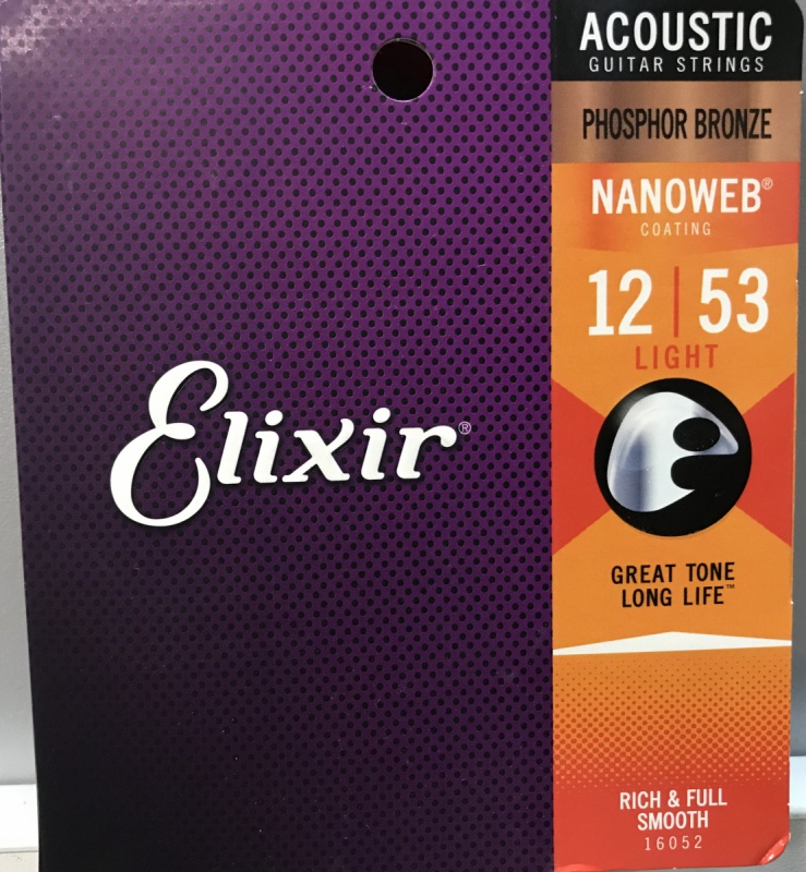 Струни для акустичної гітари Elixir PB NW L