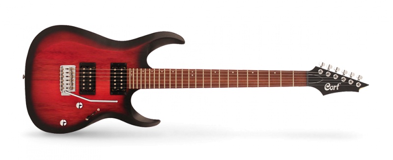 Электрогитара Cort X100 (Open Pore Black Cherry Burst)