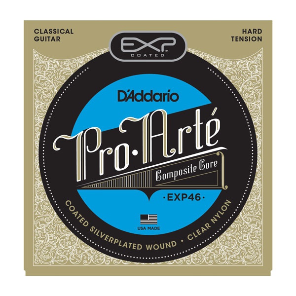 Струны для классической гитары D&#039;ADDARIO EXP46 EXP CLASSICAL HARD TENSION