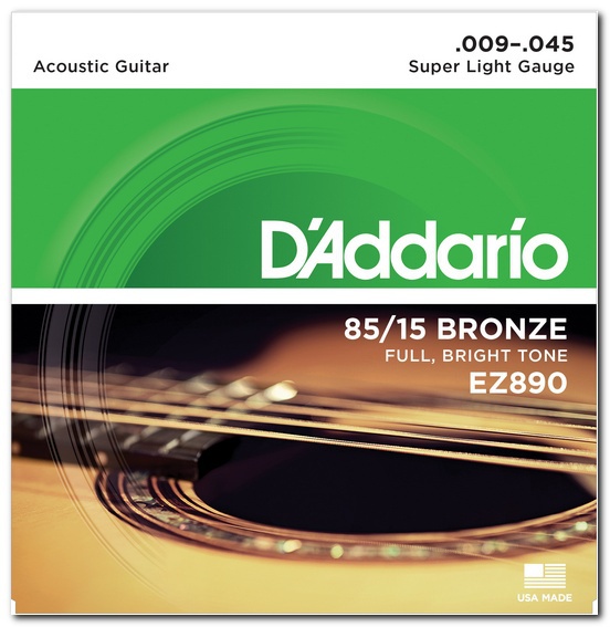 Струны для акустической гитары D&#039;Addario EZ890