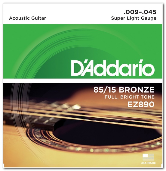 Струны для акустической гитары D`ADDARIO EZ890