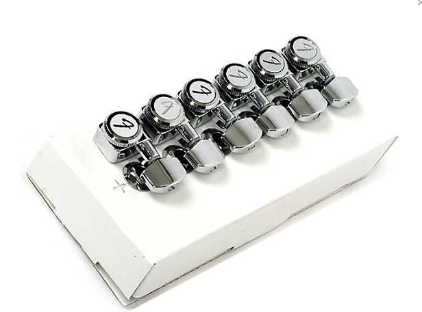 Комплект колков FENDER LOCKING TUNING MACHINES FOR STRATOCASTER/TELECASTER POLISHED CHROME