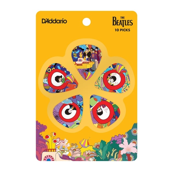 Набір медіаторів D&#039;Addario 1CWH2-10B7 Yellow Submarine 50th Anniversary Pick Set (Light)