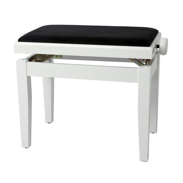 Банкетка для піаніно 130030 Банкетка для піаніно GEWA Deluxe White Hight Gloss