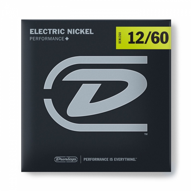 Струни для гітари DUNLOP DEN1260 ELECTRIC NICKEL PERFORMANCE+ 12-60