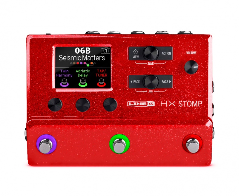 Гітарний процесор LINE6 HX Stomp Limited Edition Red