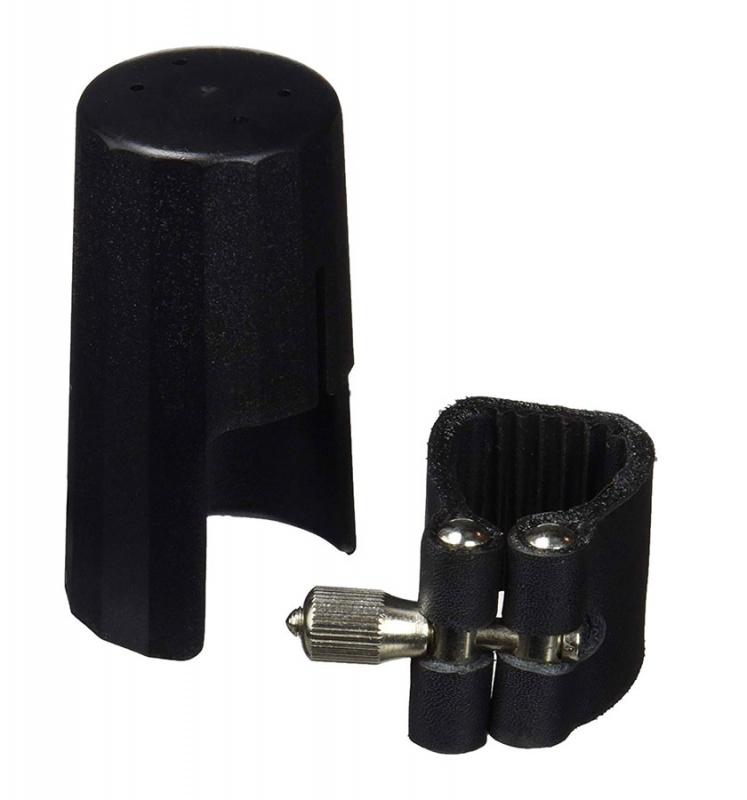 Лигатура J.MICHAEL D03 Leather Clamp and Cap for Alto Sax