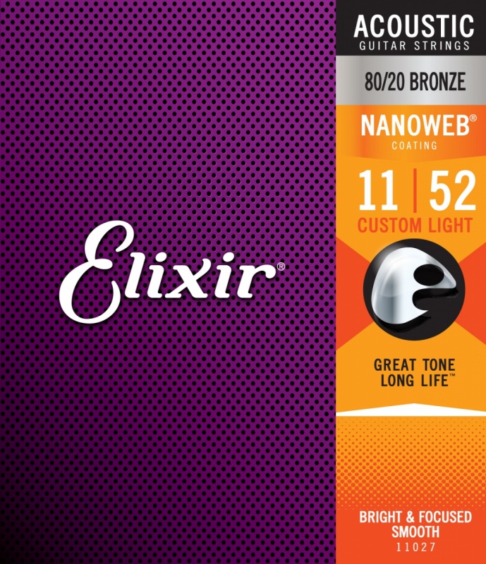 Струни для акустичної гітари Elixir AC NW CL