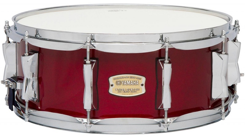 YAMAHA SBS1455CR STAGE CUSTOM BIRCH SNARE 14&quot; (Cranberry Red)