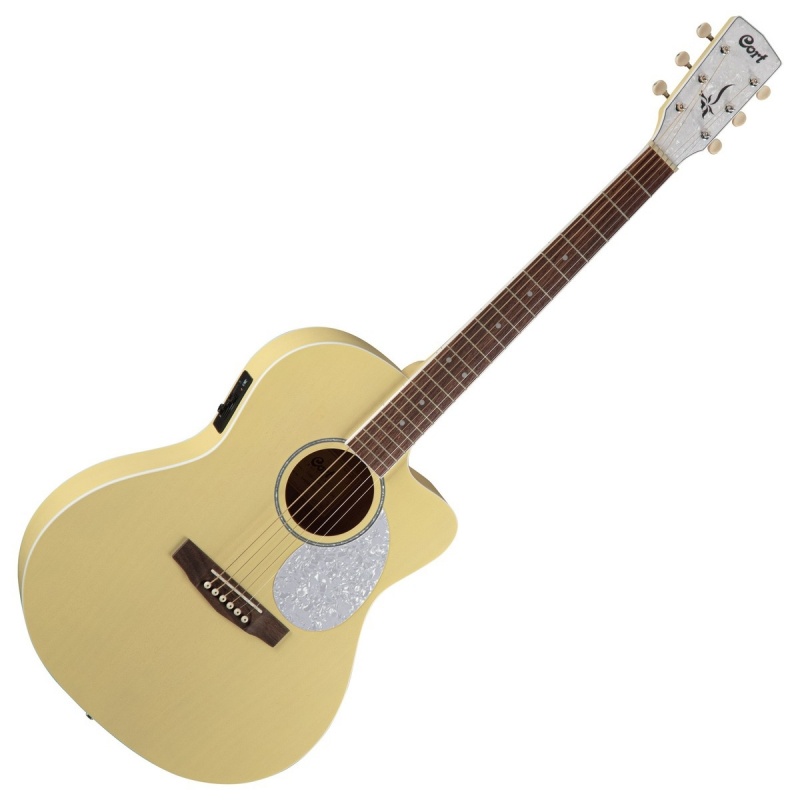 Электроакустическая гитара CORT Jade Classic (Pastel Yellow Open Pore)