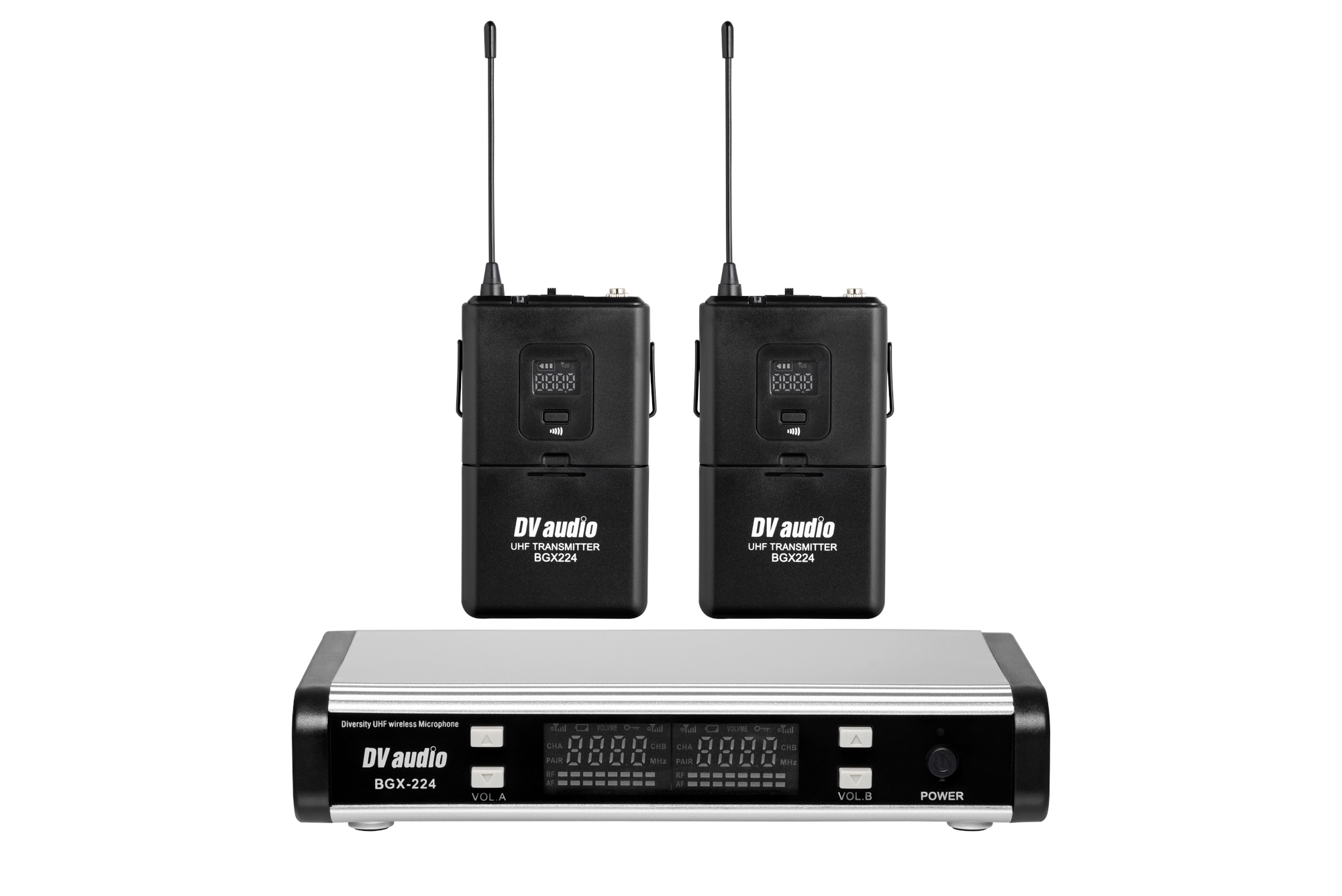 Радіомікрофон Радіосистема DV audio BGX-224 Dual з гарнітурами