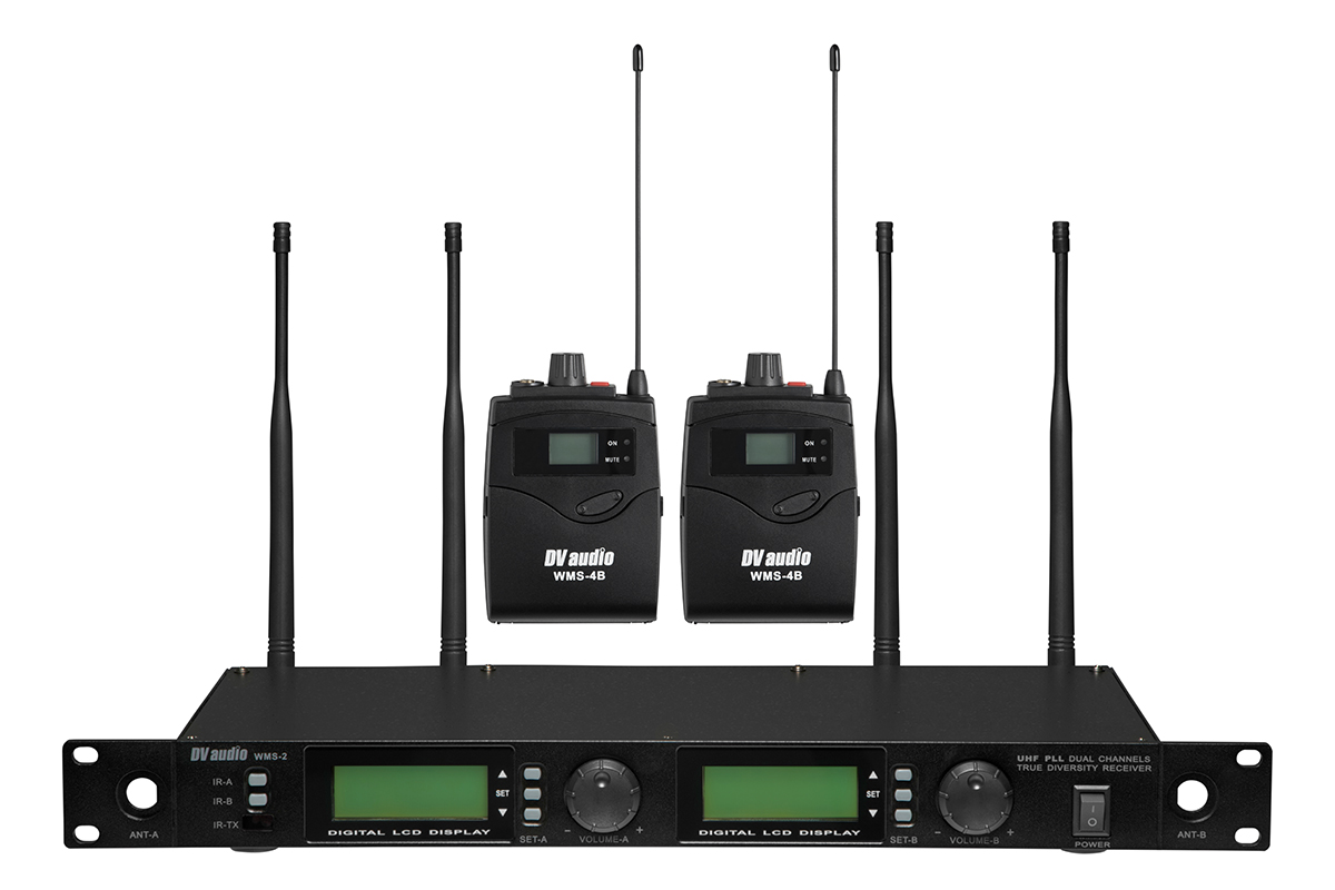 Радиомикрофон Радіосистема DV audio WMS-24B з гарнітурами