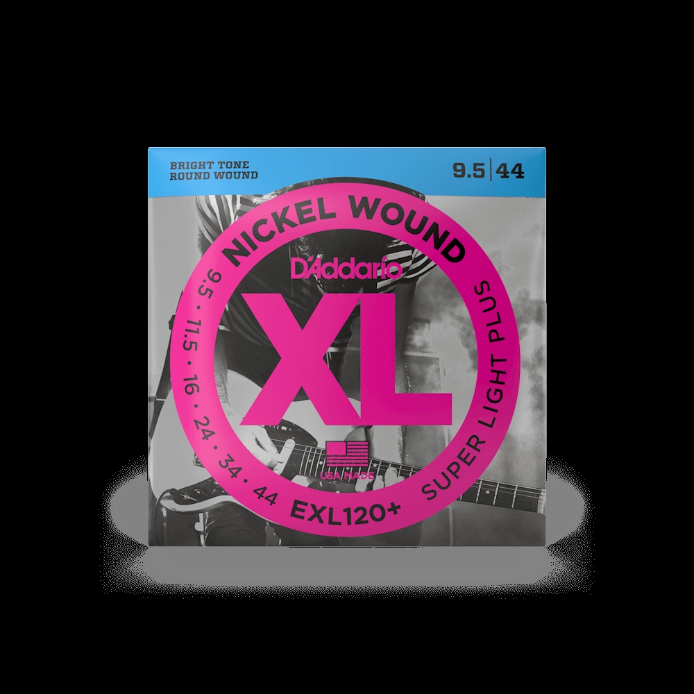 Струны для электрогитары D&#039;ADDARIO EXL120+ XL Super Light Plus, никелированная сталь, .0095 - .044