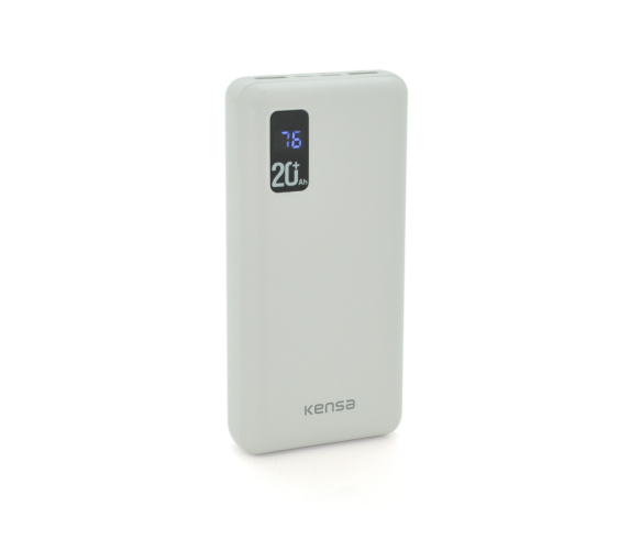 Повербанк Power bank KENSA KP-68 20000mAh, White,Black, Box