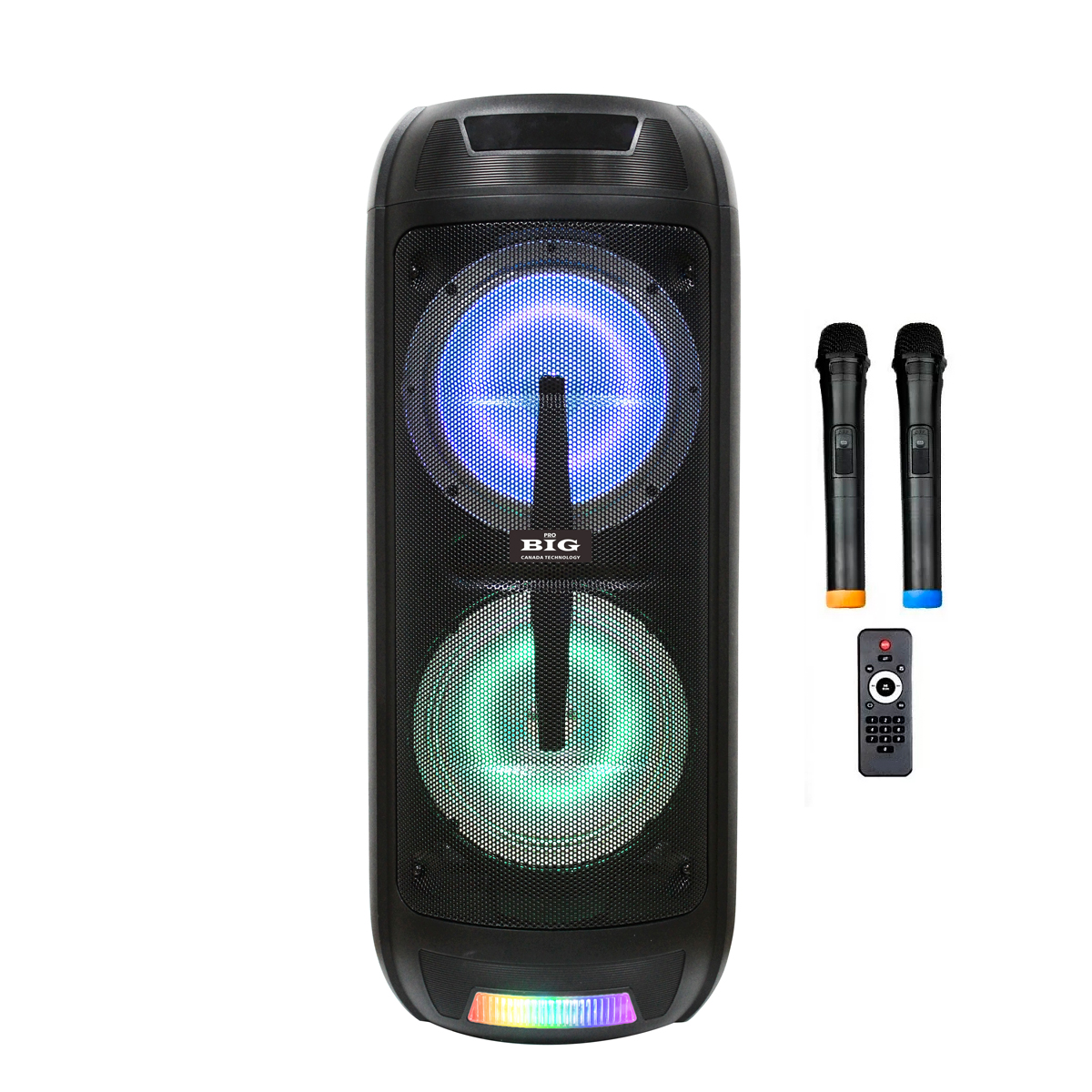Караоке для дома BIG150ELYSIUM USB/MP3/FM/BT/TWS + 2pcs VHF mic