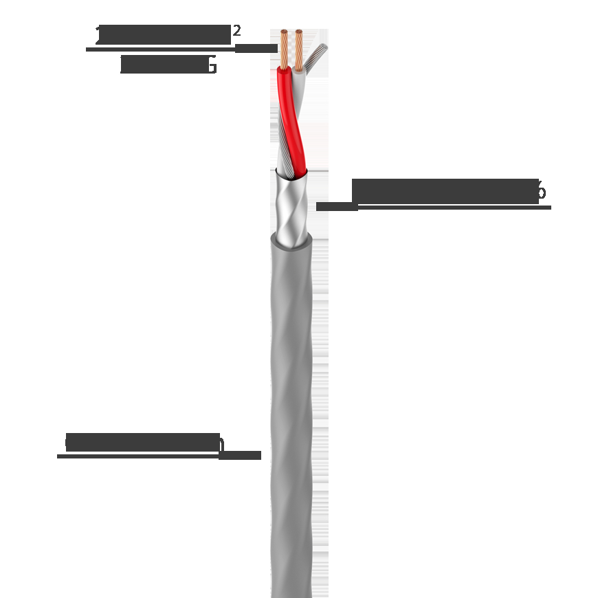 Мікрофонний кабель MC036-BK-100m ROXTONE Мікрофонний кабель симетричний, діаметр 3,6 мм, 2 x 0.22 мм