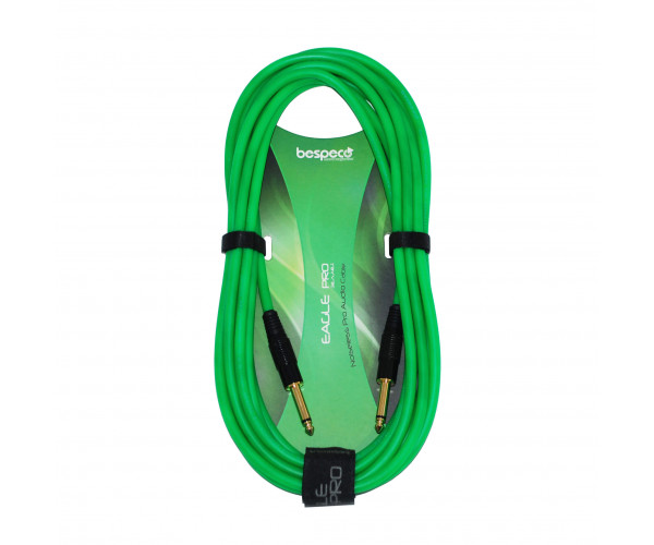 Інструментальний кабель Інструментальний кабель Bespeco Eagle Pro EAJJ500 (Флуоресцентний зелений)