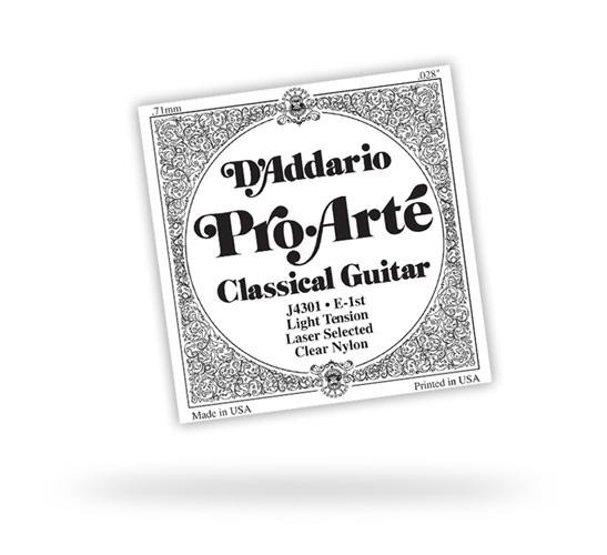 Струна для классической гитары D&#039;ADDARIO J4504 PRO ARTE CLEAR NYLON D