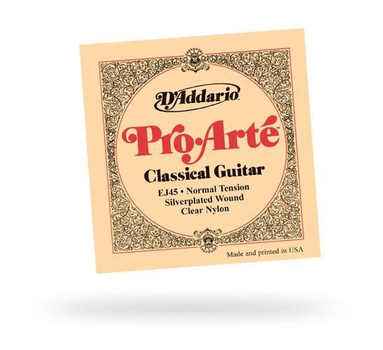 Струны для классической гитары D'ADDARIO EJ45 PRO ARTE NORMAL TENSION