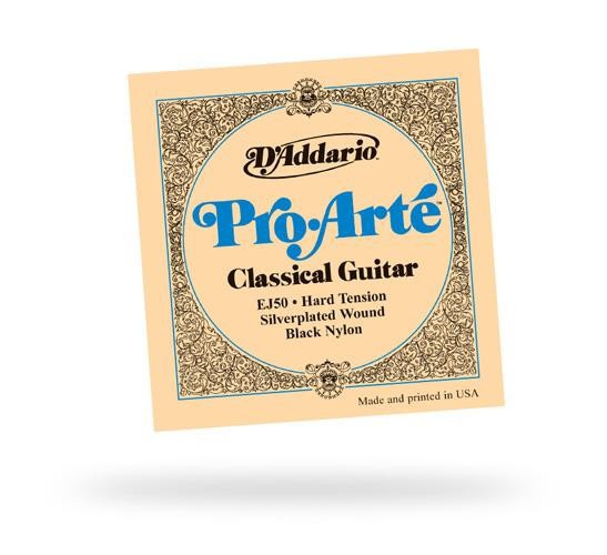 Струны для классической гитары D&#039;ADDARIO EJ50 PRO ARTE BLACK TREBLE HARD TENSION