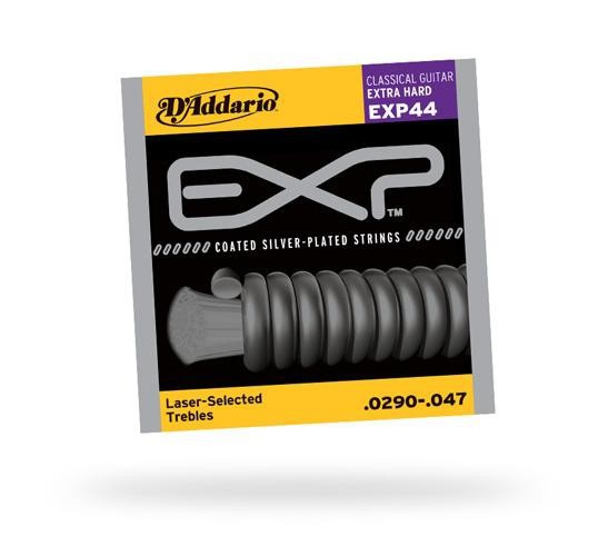 Струны для классической гитары D&#039;ADDARIO EXP44 EXP CLASSICAL EXTRA HARD TENSION