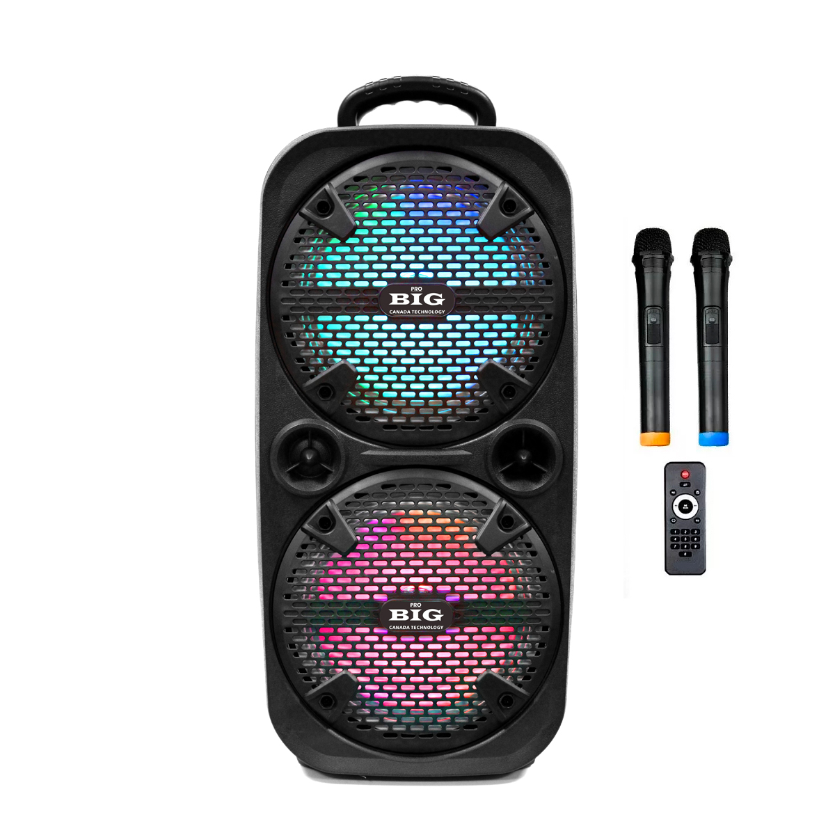 Акустична система BIG220ENCORE USB/MP3/FM/BT/TWS + 2pcs VHF mic